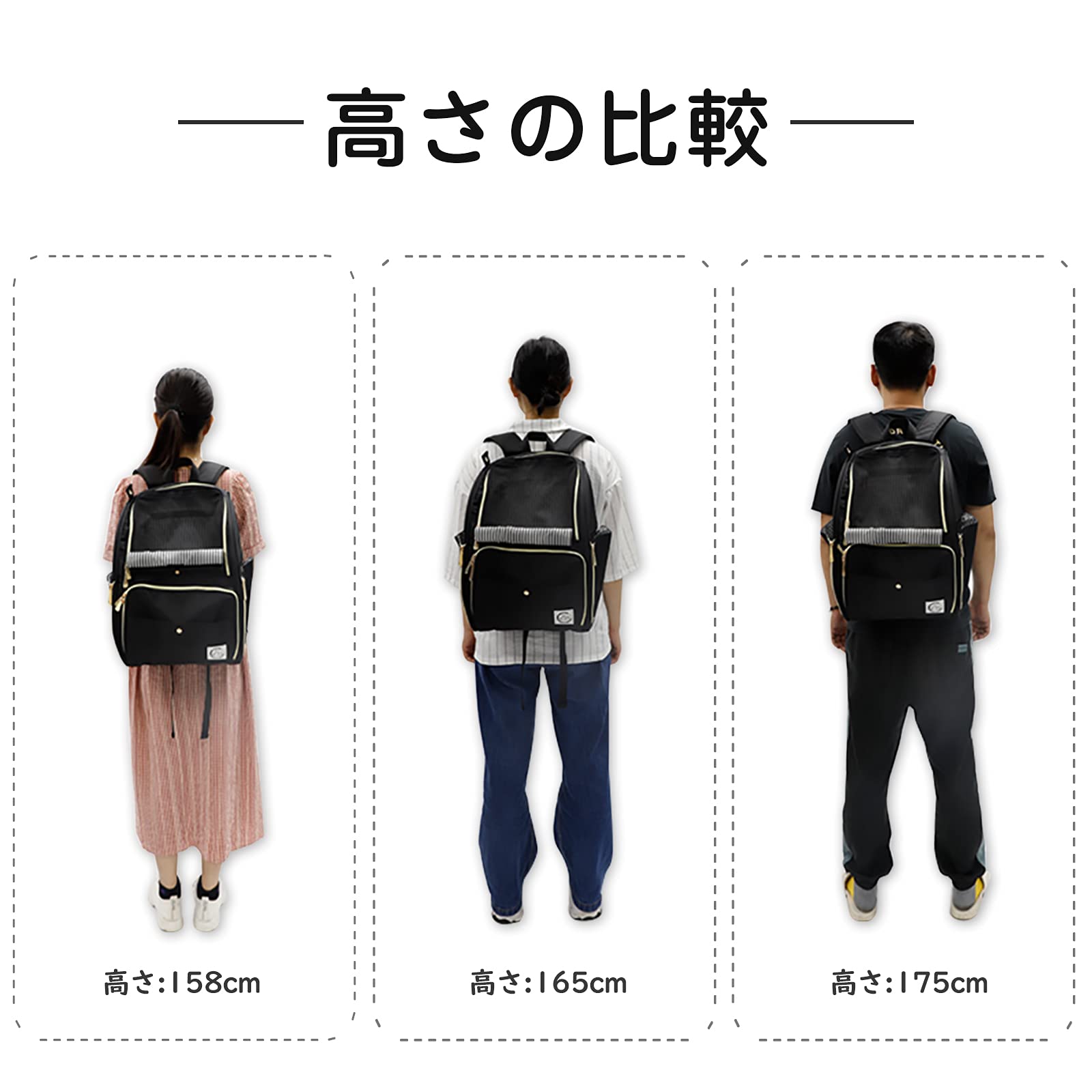 Amazon.co.jp: WinSun ペットキャリーバッグ リュック 犬キャリー